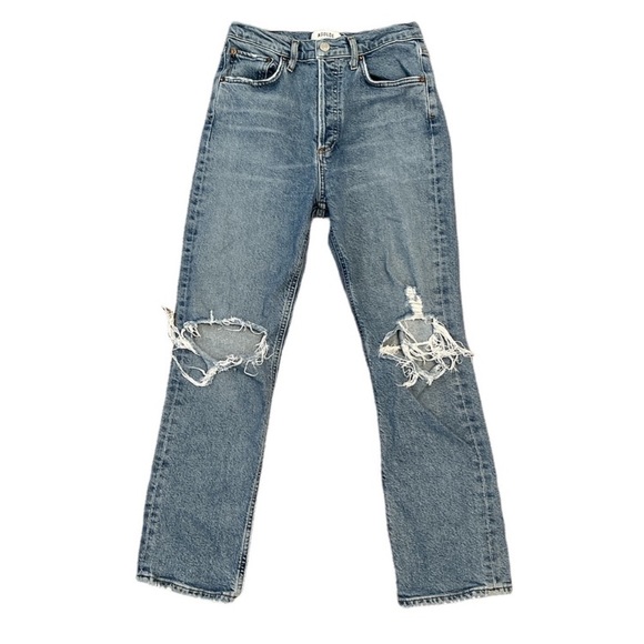 Riley High Waisted Crop Stretch Jean - Picture 2 of 6